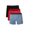 Moda Çizgi Erkek Penye 3lü Boxer 40101