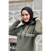 Moda Çizgi Desenli Tunik