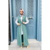 Moda Çizgi Yakalı Yelek