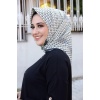 Moda Çizgi Desenli Eşarp
