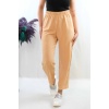 Moda Çizgi Aerobin Pantolon camel