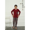 Moda Çizgi Erkek Çocuk Penye Pijama Takım 20385