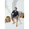 Kocabey 9454 Erkek V Yaka Kısa Kol Kapri Takım