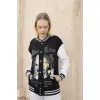 Kadın Oversize Kolej Ceket - Siyah