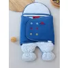 YenidoğanAçılır Kucaklı Smokin aklı Erkek Bebek Kundak Mavi