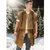 Unisex Kolsuz Uzun Yelek - Kahve