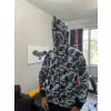 Unisex Pubg Bape x Shark Hoodie - Gri