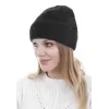 Unisex Tam Kalıp İnce Sakallı Triko Bere - Siyah
