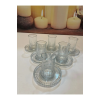 Müge 6lı Cam Çay Tabağı Çay Tabak Altlığı Royaleks-TG- 3