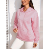 Kadın Uzun Kollu Kapşonlu Bağcıklı Cepli Capitone Sweatshirt