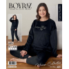 Boyraz 03071 Bayan Fransız Kadife Pijama Takımı