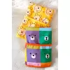 Sıvı Geçirmez Kolsuz 6-24 Ay 2li Aktivite ve Mama Önlüğü ( COLOUR-BEAR )