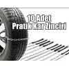 Oto Lastik Kar Zincir Tak Çikar Pratik Zincir 10 Adet - Siyah