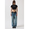 Nepo Baskılı Crop T-Shirt