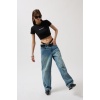 Nepo Baskılı Crop T-Shirt