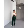 Osy Modal Yumuşak Dokulu Kumaş Nakış işlemeli Rahat Bol Paça Eşofman Pantalon - Siyah