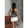 Taylor Çizgili Crop Atlet 3359-015