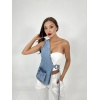 6838 ASYMMETRIC DENIM VEST-MAVİ