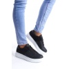    Boost Bağcıklı Cilt Süet Erkek Günlük Sneaker Ayakkabı BT - Siyah