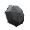 TK-3665 Katlanır Otomatik Şemsiye 8 Telli Desenli Fırfırlı