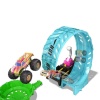 HBN02 Hot Wheels Monster Trucks Karanlıkta Parlayan Çemberde Yarış Seti