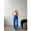 Çımalı keten pantolon