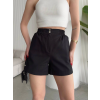 Çıtçıtlı gabardin şort