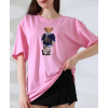 Ayıcıklı oversize tişört