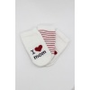 Bistyle Mom Dad 3Lü Penye Soket Çorap 10123 Ekru