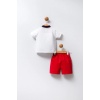U.S Polo Bebek 2Li Takım USB2339 Beyaz Kırmızı