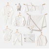Andywawa AC25561 Newborn Set Tinny Ships 10Lu Hastane Çıkışı Ekru