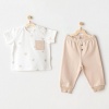 Andywawa AC25848 Happy Animals Bebek 2Li Takım Beige