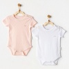 Andywawa AC25554 Sleeve Jacquard 2Li Basic Body Pink White