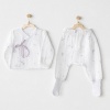 Andywawa AC25584 Magical Butterfly Müslin 2Li Zıbın Takım White
