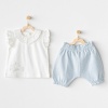Andywawa AC25630 Cuddly Bunny Bear 2Li Bebe Takım Blue