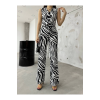 Zebra Desen Şifon Takım
