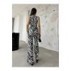 Zebra Desen Şifon Takım