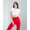 Kırmızı Fitilli Push Up Toparlayıcı Spor Tayt