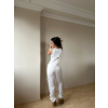 Halter Yaka Beyaz Bodysuit