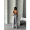 Pileli keten pantolon s255046