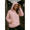 Kadın Uzun Kollu Kapşonlu Bağcıklı Cepli Capitone Sweatshirt