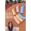 ModaCar Klipsli Saç Bigudisi Isısız Doğal Bukle Gece Bigudisi 3 cm 6 lı Set