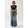 Taş Detay Crop T-Shirt