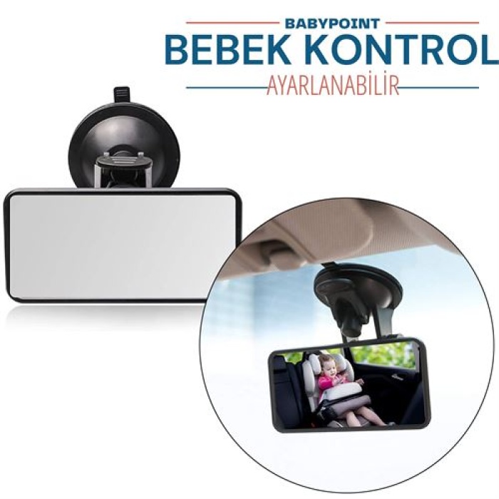 ModaCar  Point Ayarlanabilir Bebek Kontrol Aynası