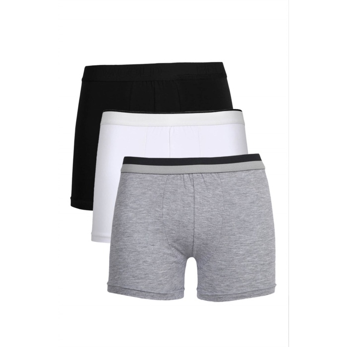 Moda Çizgi Erkek Penye 3lü Boxer 40100
