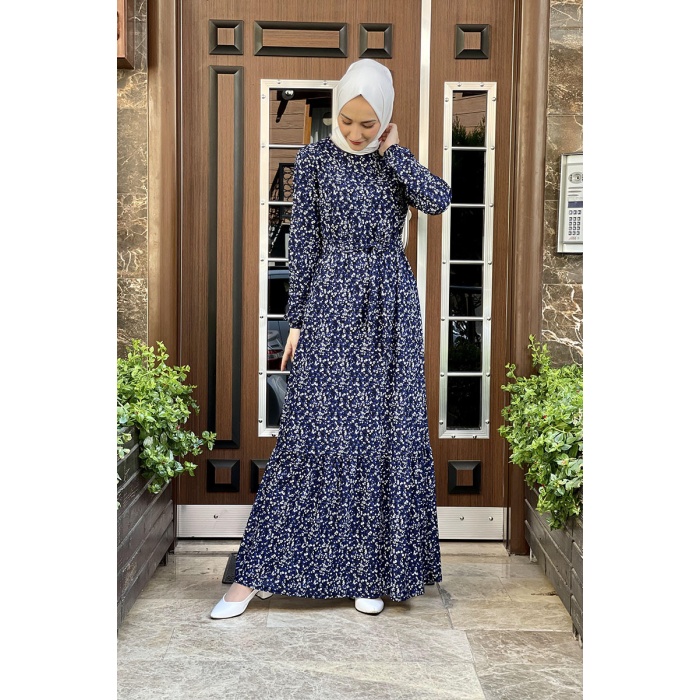 Moda Çizgi Tesettür Elbise