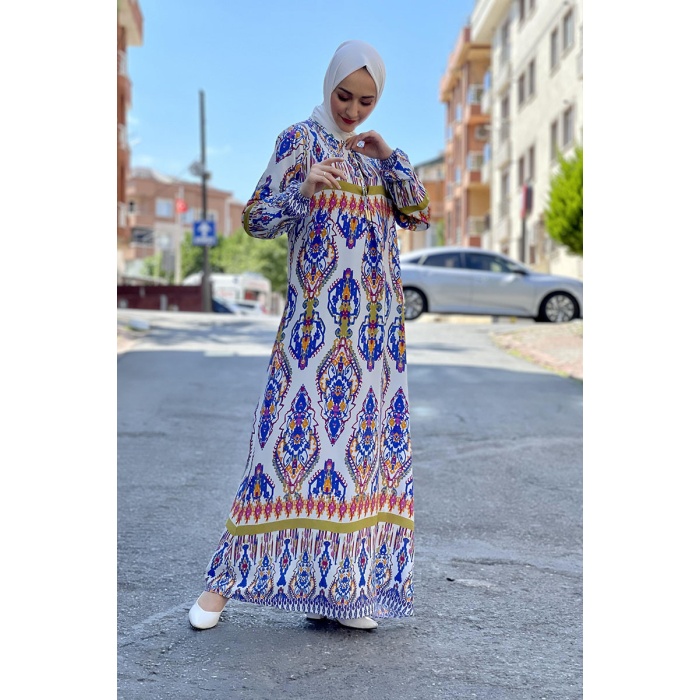 Moda Çizgi Tesettür Elbise