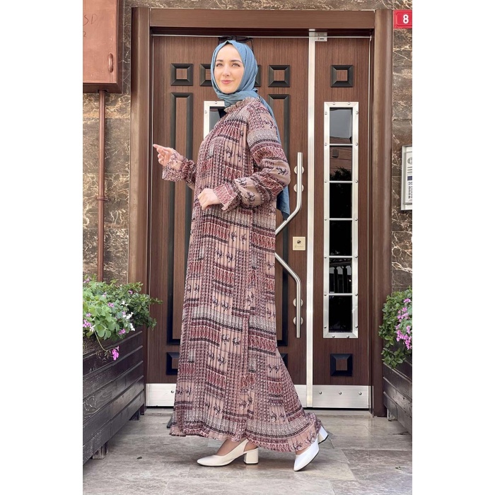Moda Çizgi Tesettür Elbise