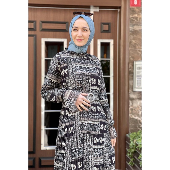 Moda Çizgi Tesettür Elbise