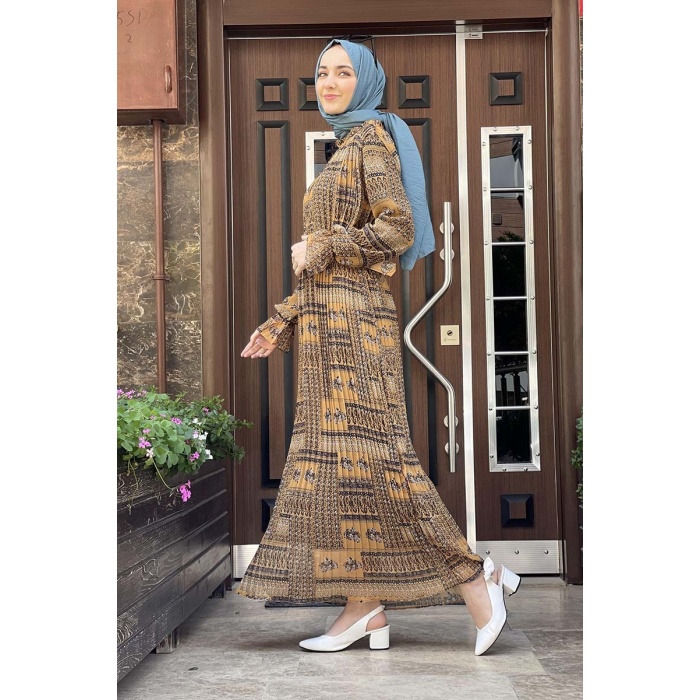 Moda Çizgi Tesettür Elbise